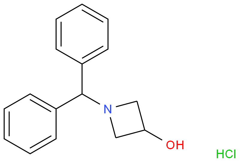 1-二苯甲基-3-羟基氮杂环丁烷盐酸盐 产品图片