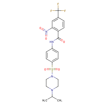 N-[4-[[4-(1-Methylethyl)-1-piperazinyl]sulfonyl]phenyl]-2-nitro-4-(trifluoromethyl)benzamide hydrochloride