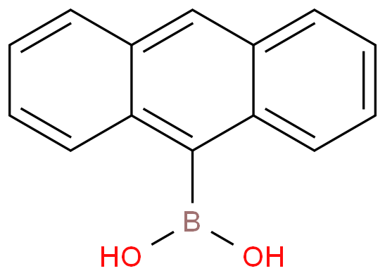 9-Anthraceneboronic acid structure