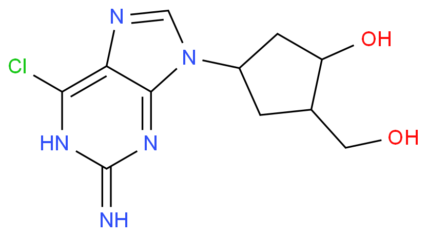 Cyclopentanemethanol,4-(2-amino-6-chloro-9H-purin-9-yl)-2-hydroxy-, (1R,2S,4R)-rel-