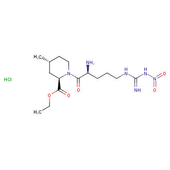 (2R,4R)-1-[2-氨基-5-[[亚氨基(硝基氨基)甲基]氨基]-1-氧代戊基]-4-甲基-2-哌啶甲酸乙酯盐酸盐