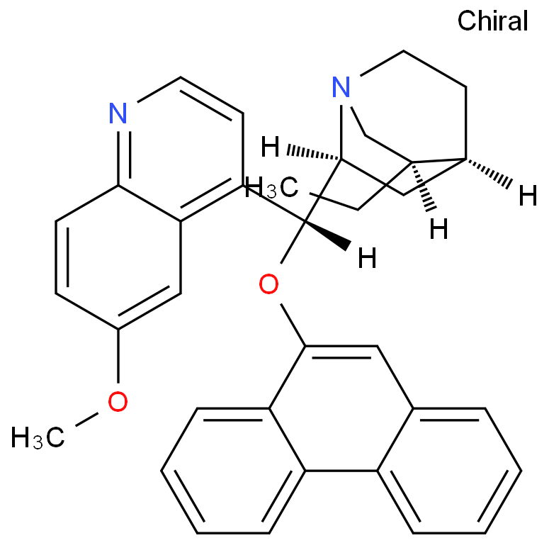 氢化奎宁-9-菲基醚化学结构式