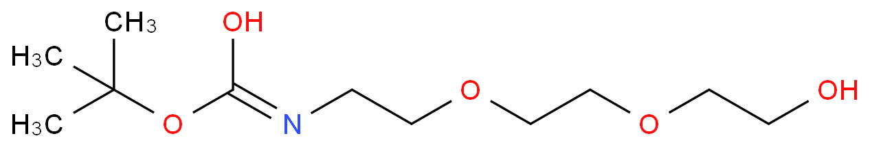 2-[2-(2-T-BOC-氨基乙氧基)乙氧基]乙醇化学结构式