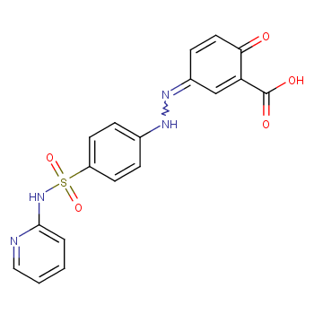 柳氮磺吡啶化学结构式