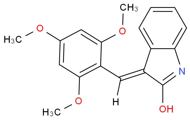 3-(2,4,6-三甲氧基苯亚甲基)吲哚啉-2-酮