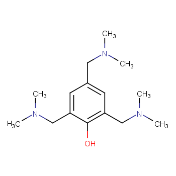 2,4,6-三(二甲氨基甲基)苯酚化学结构式