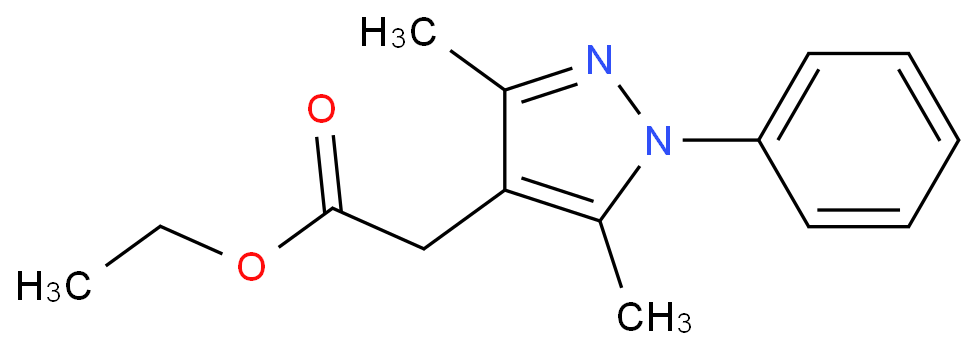 1H-Pyrazole-4-acetic acid, 3,5-dimethyl-1-phenyl-, ethyl ester