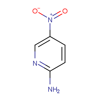 2-氨基-5-硝基吡啶化学结构式
