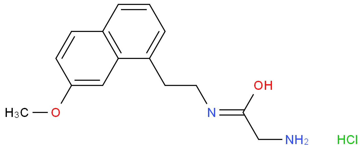 N-[2-(7-methoxynaphthalen-1-yl)ethyl]glycinamide hydrochloride