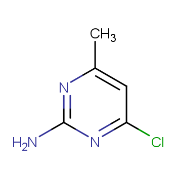 2-氨基-4-氯-6-甲基嘧啶化学结构式