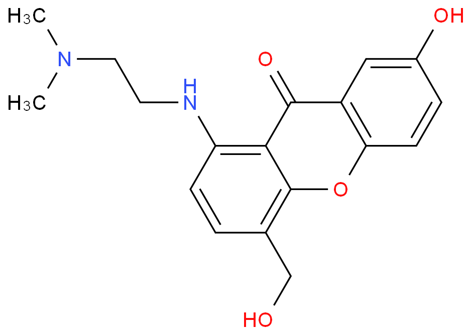 1-((2-(diMethylaMino)ethyl)aMino)-7-hydroxy-4-(hydroxyMethyl)-9H-xanthen-9-one