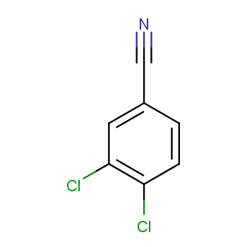 3,4-二氯苯腈化学结构式