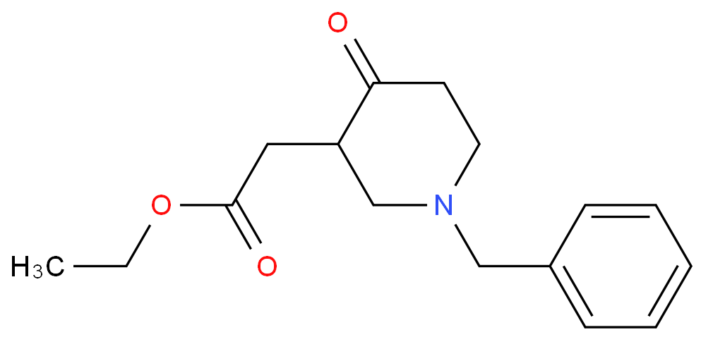 ethyl 2-(1-benzyl-4-oxopiperidin-3-yl)acetate