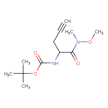 tert-butyl 1-(methoxy(methyl)amino)-1-oxopent-4-yn-2-ylcarbamate
