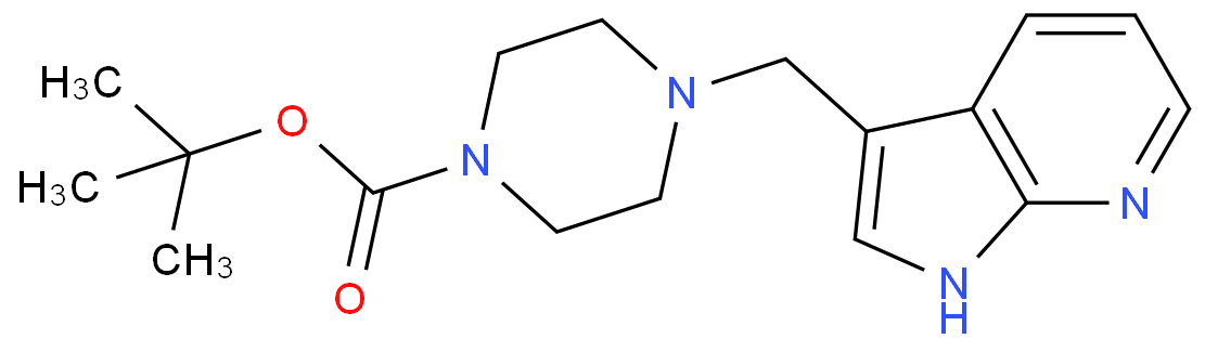 tert-Butyl 4-{1H-pyrrolo[2,3-b]pyridin-3-ylmethyl}piperazine-1-carboxylate
