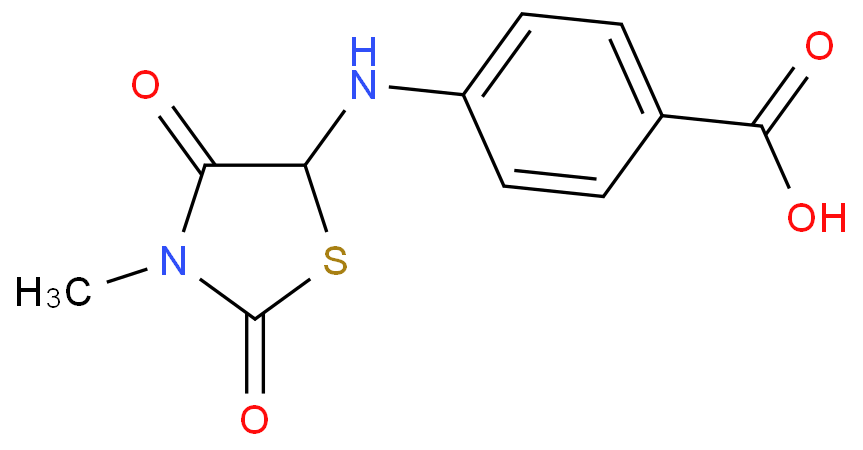 4-(3-METHYL-2,4-DIOXO-THIAZOLIDIN-5-YLAMINO)-BENZOIC ACID