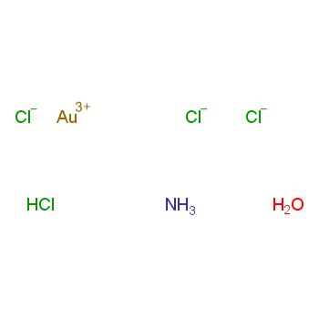四氯金酸铵化学结构式