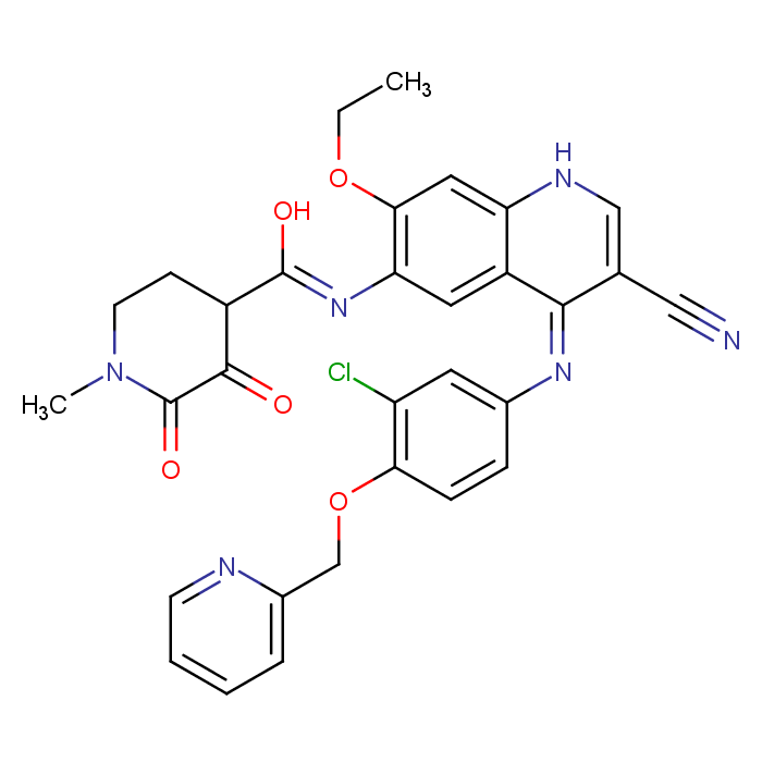 来那替尼杂质OPCQ化学结构式