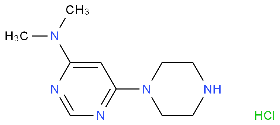 N,N-dimethyl-6-(piperazin-1-yl)pyrimidin-4-amine hydrochloride  