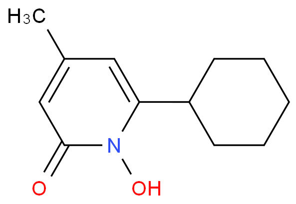 环吡酮化学结构式