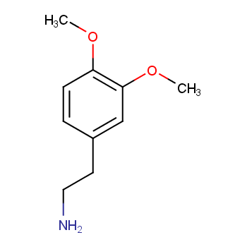 3,4-二甲氧基苯乙胺化学结构式