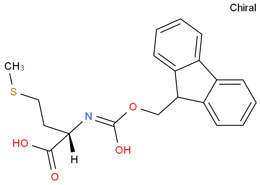 Fmoc-L-蛋氨酸化学结构式
