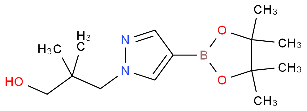 2,2-二甲基-3-(4-(4,4,5,5-四甲基-1,3,2-二氧硼杂环戊烷-2-基)-1H-吡唑-1-基)丙-1-醇