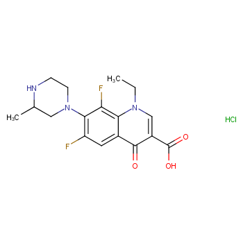 Lomefloxacin hydrochloride  
