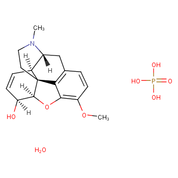 Codeine phosphate hemihydrate