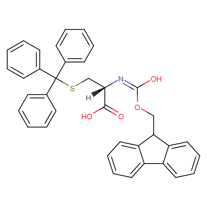 FMOC-S-trityl-L-cysteine structure