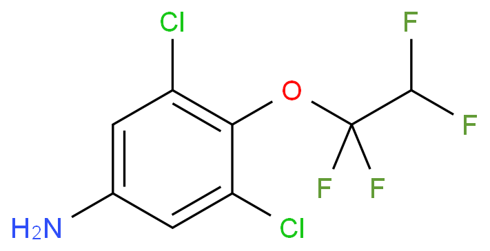 3,5-二氯-4-(1,1,2,2-四氟乙氧基)化学结构式