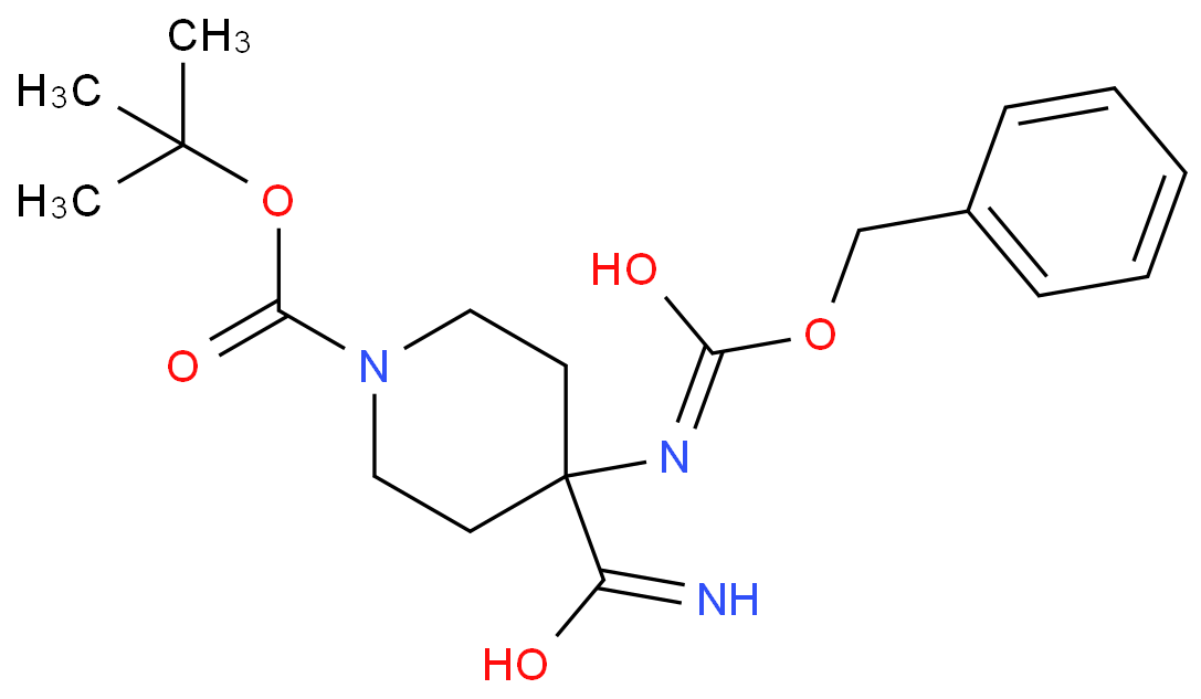 N-BOC-4-CBZ氨基哌啶-4-甲酰胺 CAS号:288154-17-6科研及生产专用 高校及研究所支持货到付款