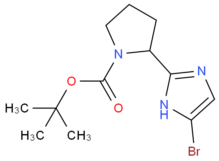 2-(5-溴-1H-咪唑-2-基)吡咯烷-1-羧酸叔丁酯