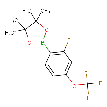 2-(2-氟-4-(三氟甲氧基)苯基)-4,4,5,5-四甲基-1,3,2-二氧硼杂环戊烷CAS：1073477-73-