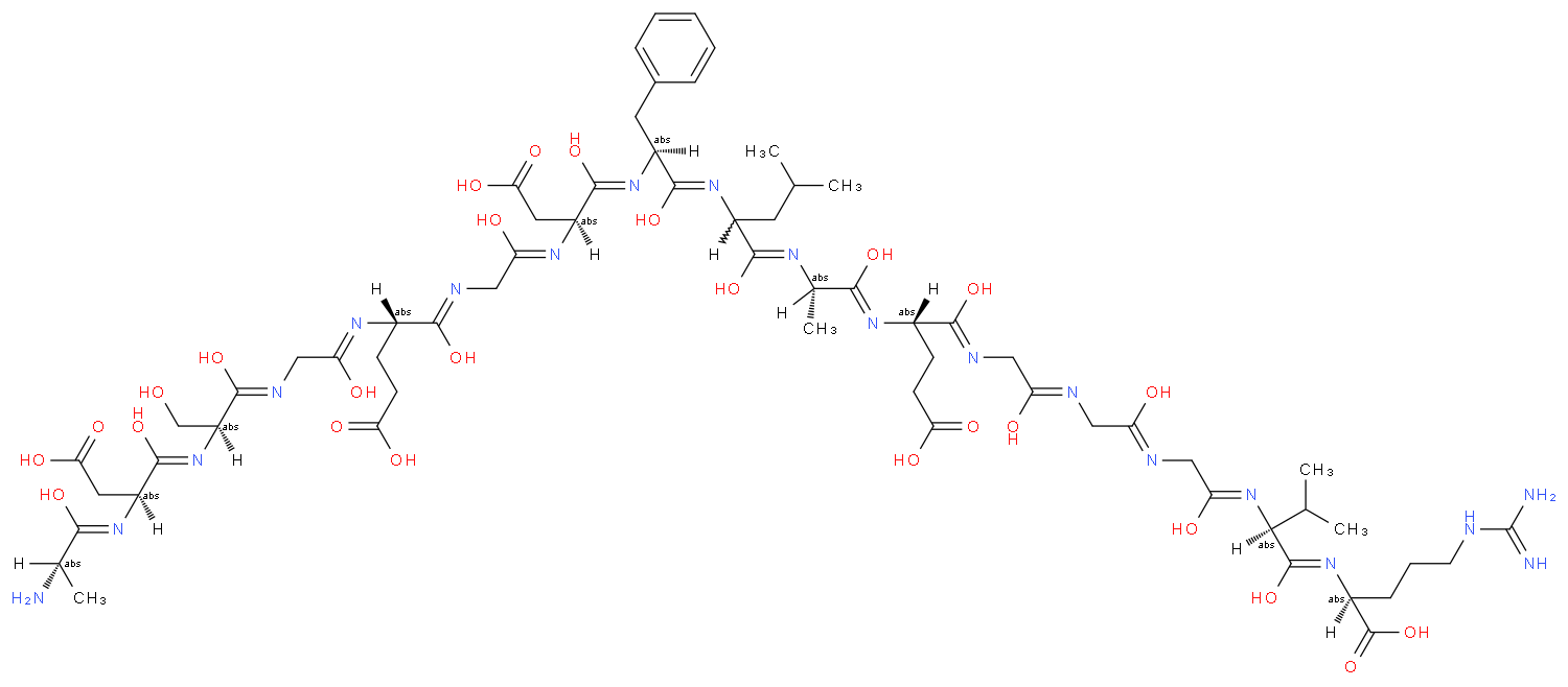 血纤维蛋白肽A(人)化学结构式