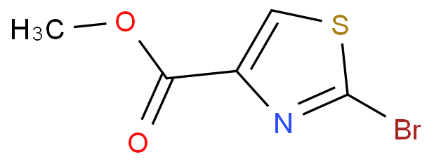 2-溴噻唑-4-羧酸甲酯化学结构式