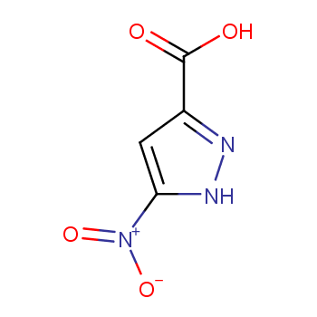 5-硝基吡唑-3-羧酸化学结构式