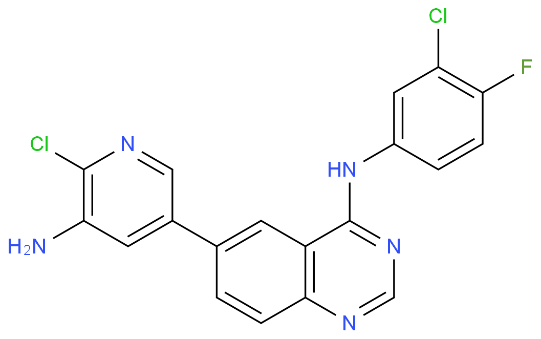 6-(5-氨基-6-氯吡啶-3-基)-N-(3-氯-4-氟苯基)喹唑啉-4-胺CAS号1952236-04-2；现货