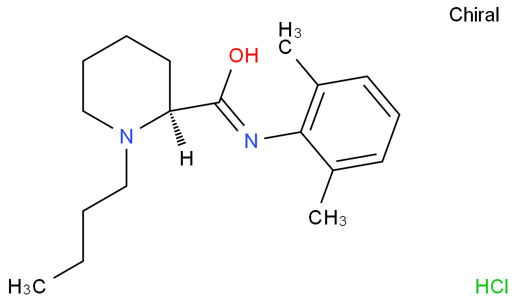 盐酸左布比卡因化学结构式