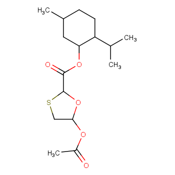 1,2,5-Menthyl-5(S)-acetoxy-[1,3]-oxathiolene-2-(R)-carboxylate