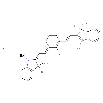 2-[2-[2-Chloro-3-[2-(1,3-dihydro-1,3,3-trimethyl-2H-indol-2-ylidene)ethylidene]-1-cyclohexen-1-yl]ethenyl]-1,3,3-trimethyl-3H-indolium bromide
