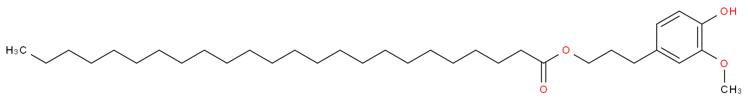 二十四烷酸 3-(4-羟基-3-甲氧基苯基)丙酯价格, 3-(4-Hydroxy-3-methoxyphenyl)propyl tetracosanoate对照品, CAS号:98770-70-8
