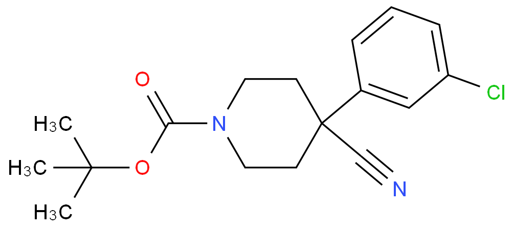 1-N-BOC-4-(3-CHLOROPHENYL)-4-CYANOPIPERIDINE