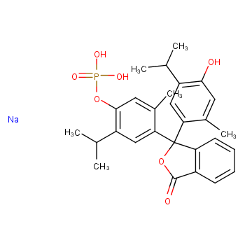 Thymolphthalein phosphate, disodium salt