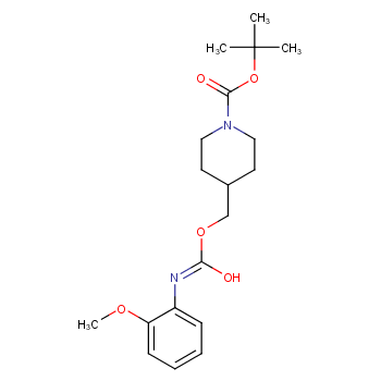 1-Piperidinecarboxylic acid,4-[[[[(2-methoxyphenyl)amino]carbonyl]oxy]methyl]-, 1,1-dimethylethylester  