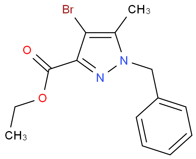 1-苄基-4-溴-5-甲基-1H-吡唑-3-羧酸乙酯/1262415-66-6