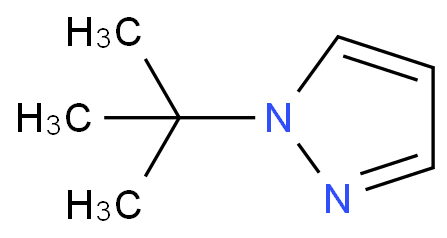 1 -叔丁基吡唑化学结构式