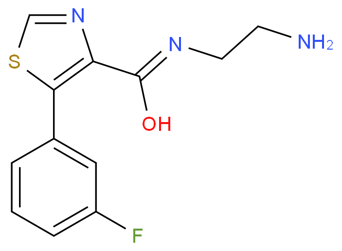 N-(2-aminoethyl)-5-(3-fluorophenyl)-1,3-thiazole-4-carboxamide