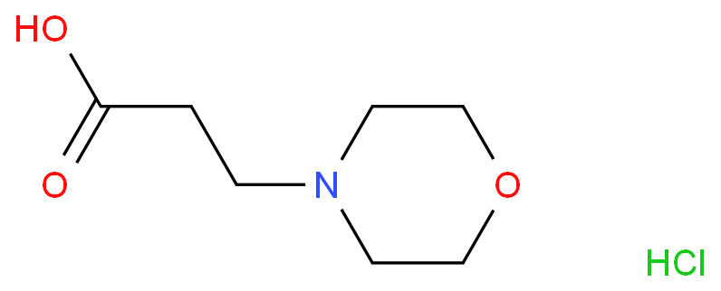 3-(吗啉-4-基)丙酸盐酸盐化学结构式