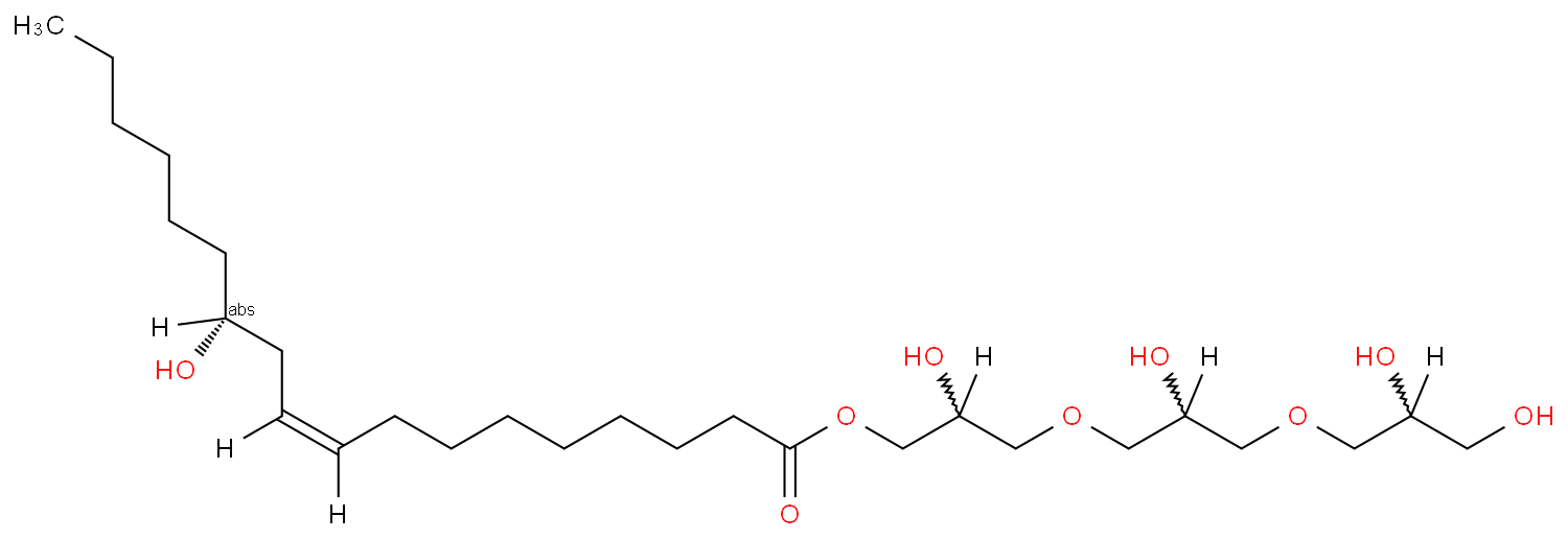 9-Octadecenoic acid,12-hydroxy-,(9Z,12R)-,polymer with 1,2,3-propanetriol   